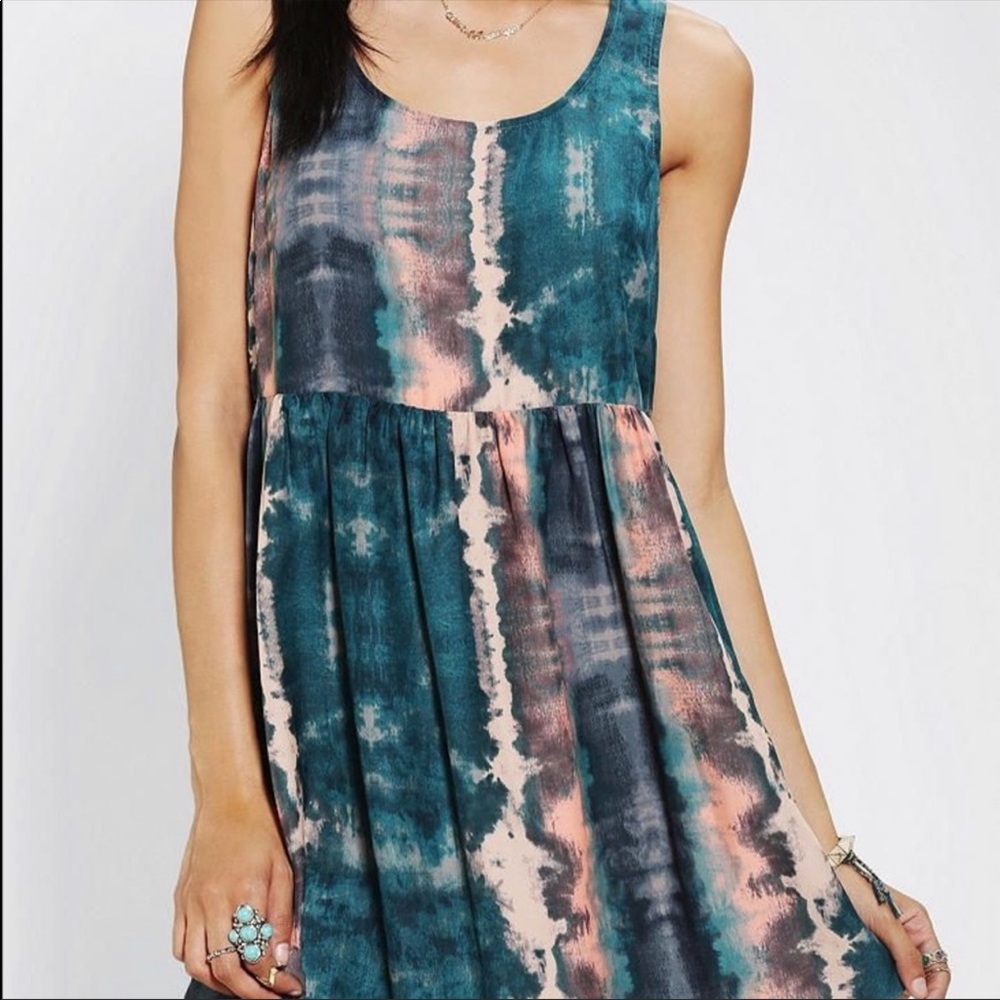 Urban Outfitters Ecote Mini Tie Dye Dress